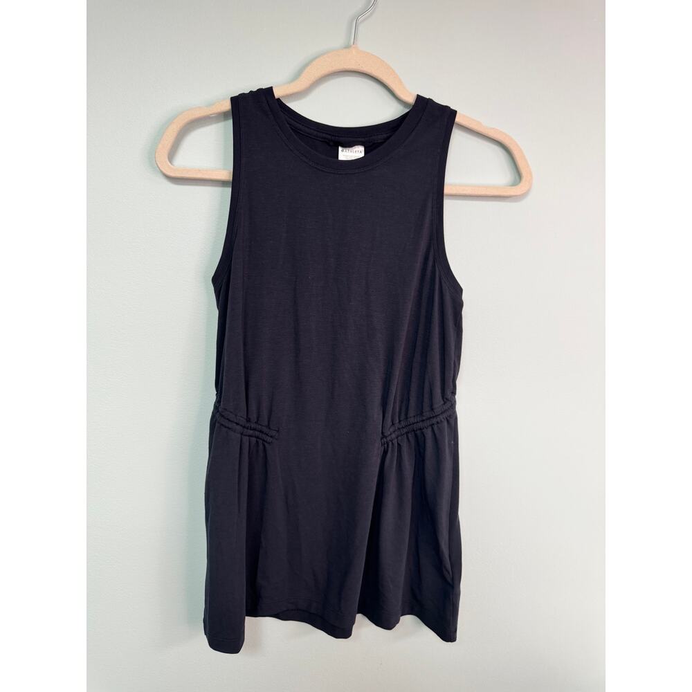 NWOT! Athleta Hip Length Sleeveless Training Tank - XS - Black